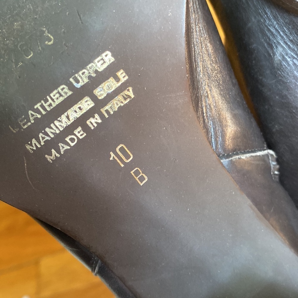 Made in Italy real Italian leather Mila Paoli booties signs of wear see pics 10. - Picture 5 of 10